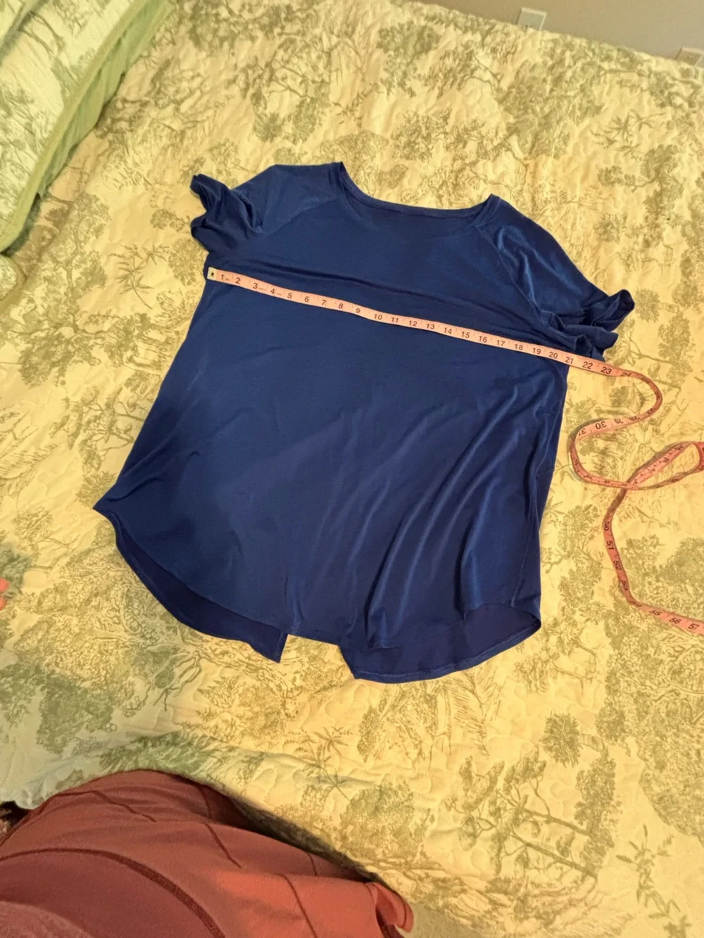 lululemon sz 10 ? Open Up Tie Back Tee Larkspur relaxed athleisure loungewear